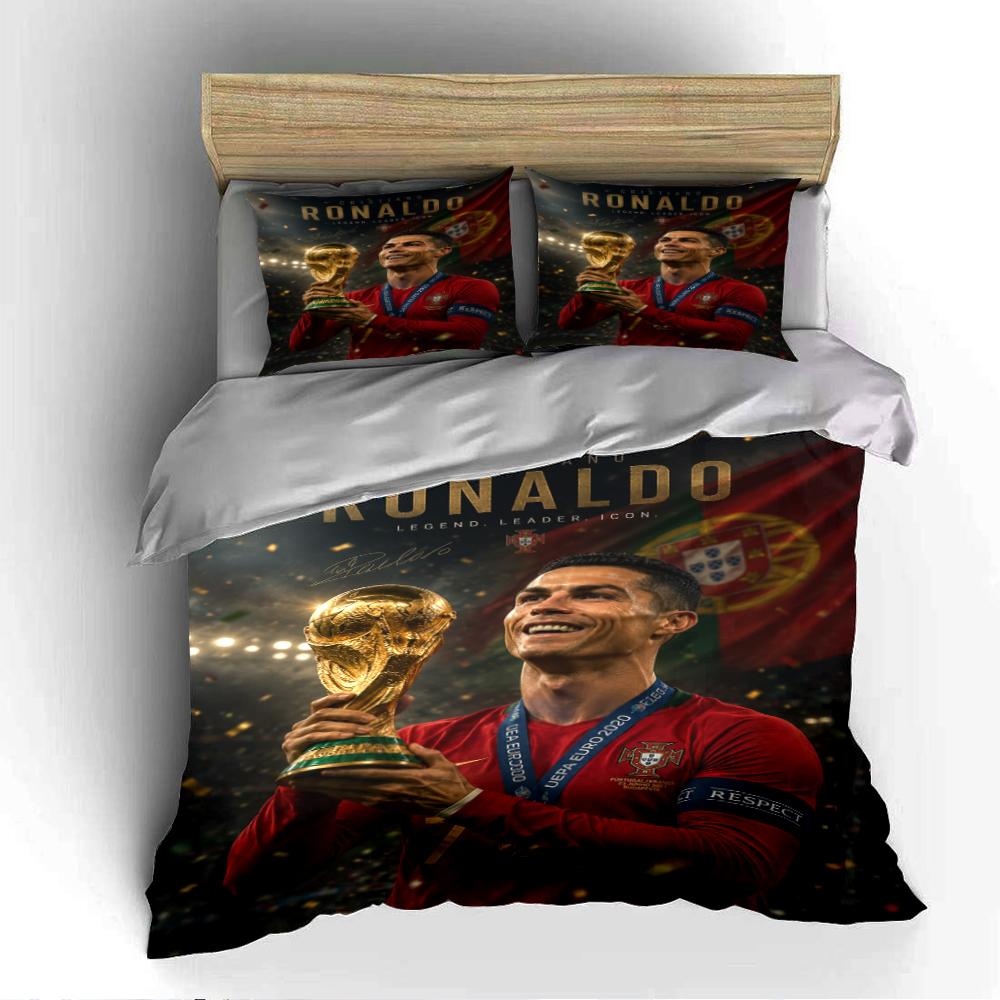 "Ronaldo Champion Bedding Set Design" Bedding set (1 duvet cover, 2 pillowcases, duvet not included)