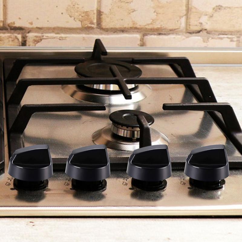 4pcs Replacement Switches Knob Gas Stove Control Knob Plastic Knob General Range Oven Knob Cooker Hob Knob For Benchtop Burner