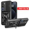 Funda for VIVO Y19S 4G Case Slide Camera Protection Ring Stand Shockproof Back Cover for Vivo Y19S 4G Capa Funda