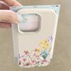 Elegant Floral Pattern Full-Body Shockproof Cover with Soft TPU Leather Texture Case for iPhone 17 Pro Max Air 16e 16 15 14 13