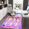 1PC Custom Name Sisters White" Theme Floor Mat Ideal for Living Room, Game Rooms, Office, Bedroom,Floor Mat Playful Design