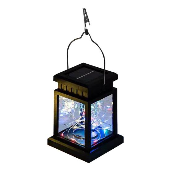 Outdoor Hanging Solar Decorative Lamp Candle Light Lantern Waterproof Rechargeable Copper Wire