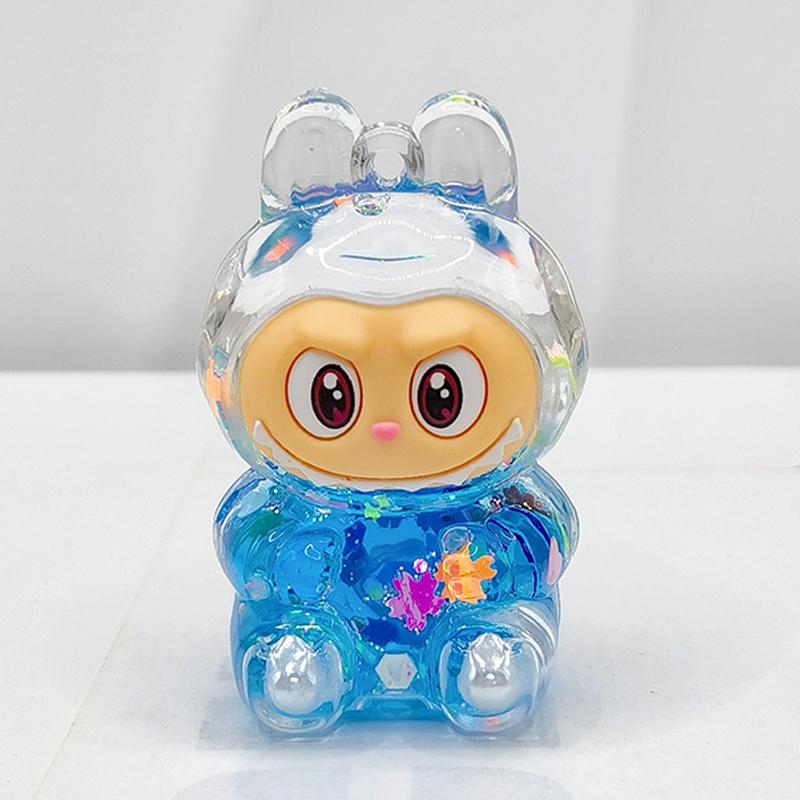 Quicksand Rabbit Cute Flash Color Dopamine Car Home Toy Ornaments