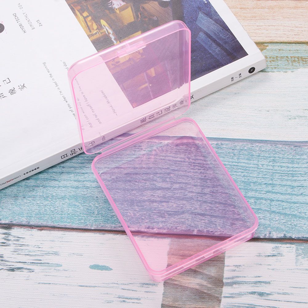 Protection Rectangle Container Portable Face Masks Dustproof Transparent Storage Box Powder Puff  Case Mask Storage Case