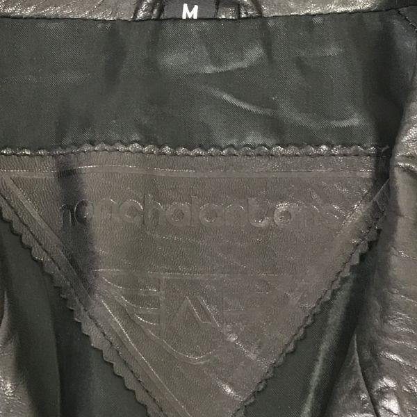 Nonchalantans Sheepskin Leather Coat Black Men's M(USED)