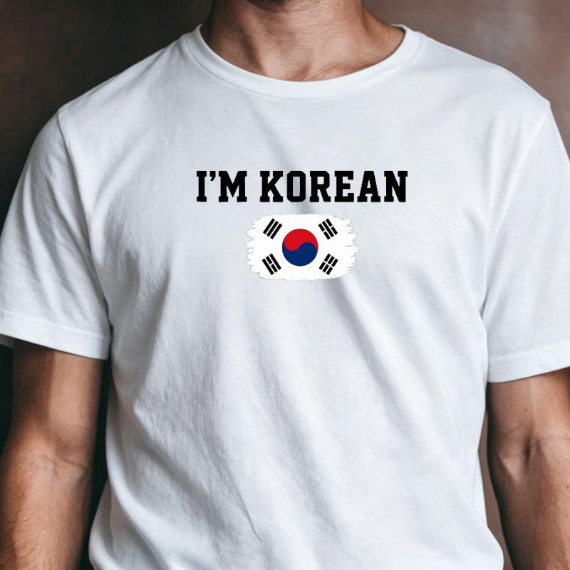 Unisex Im Korean Distressed Taegukgi Flag Graphic T Shirt Korean National Pride Daily Streetwear Top
