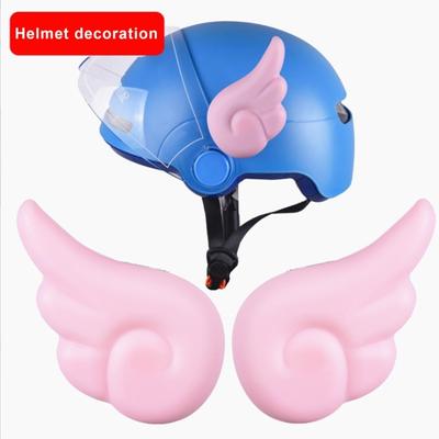1 Paar selbstklebende Motorradhelm-Flügeldekoration, universell, für Radfahren, Roller, Fahrrad, Motorrad, Skateboard, Helm, dekorative Flügel, Helmzubehör
