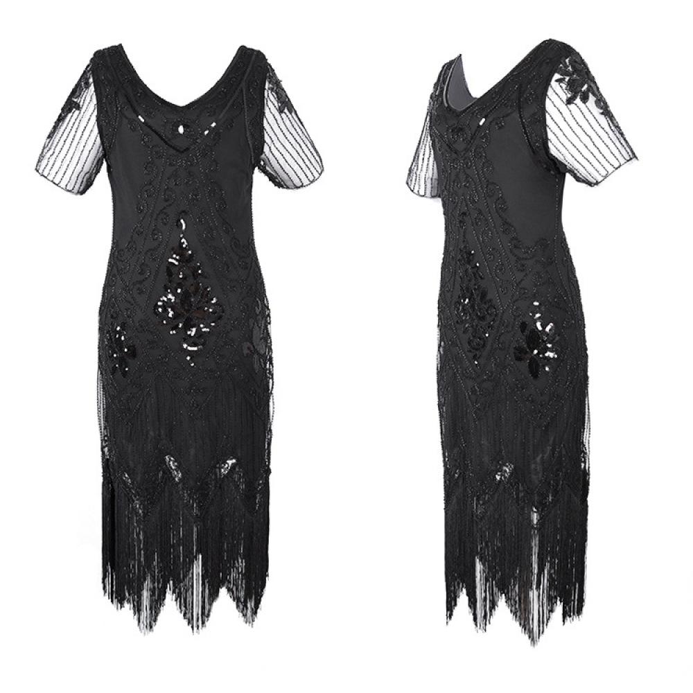 Glitter Dress Performance Dress 1920S Retro Glitter Dress