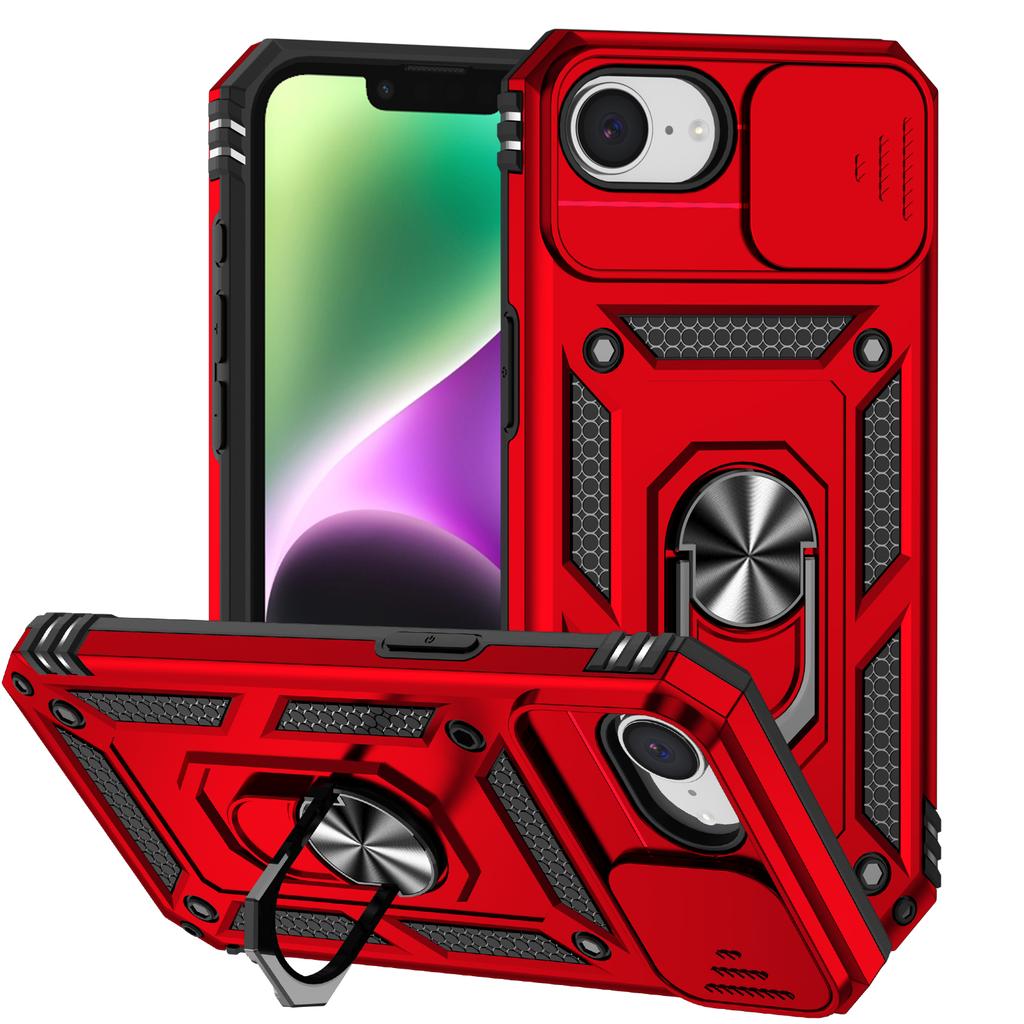 For iphone 16e Case Military Grade Bumpers Ring Cover For iphone 16e 16e iphone16e 2025 Slide Camera Lens Protector Armor Case