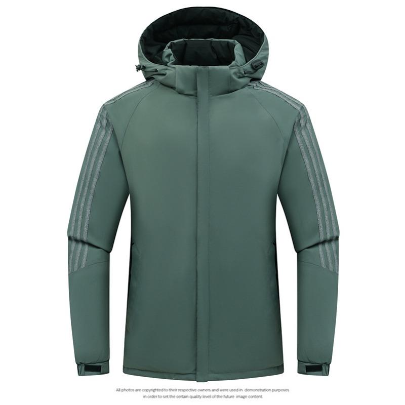 Jachetă de exterior nouă, față-verso, cu glugă detașabilă, toamnă și iarnă, casual, modă, haine din bumbac