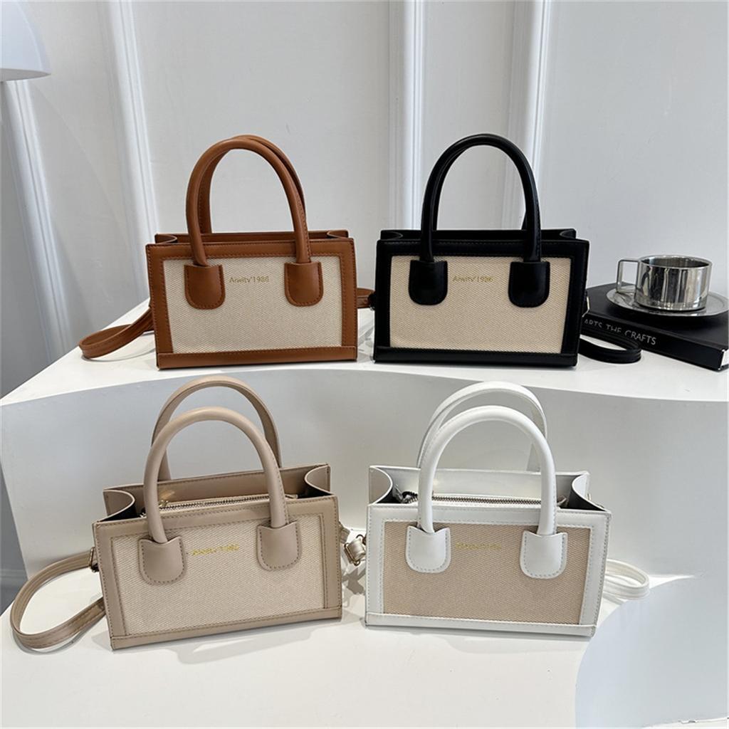 Ladies Out Splicing Commuter Large Capacity Fashion Handheld Crossbody Shoulder Bag For Women