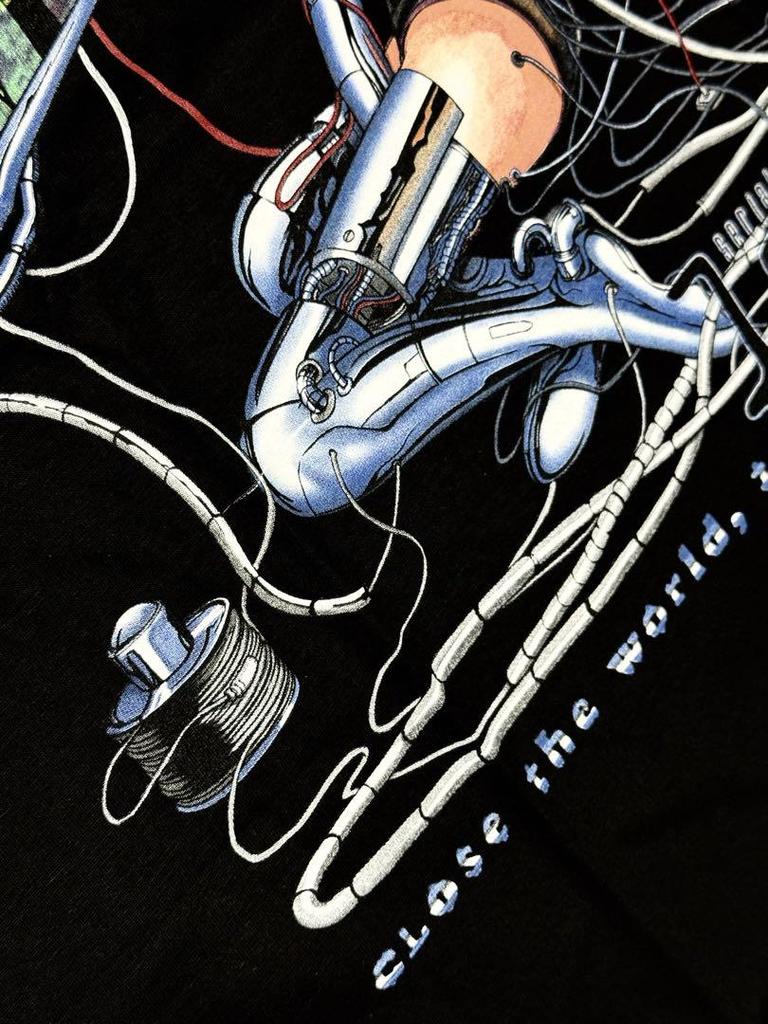 [USED] serial experiments lain T-shirt black XL Sorayama