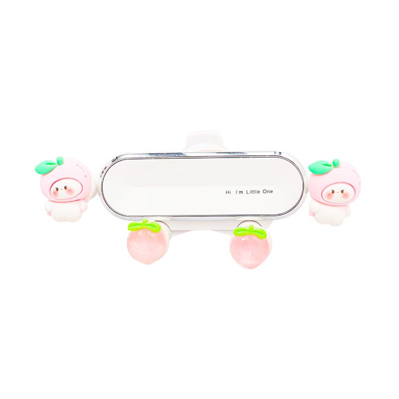 Uchwyt samochodowy do telefonu królik Anti-Shake na kratkę wentylacyjną dla dziewczyn