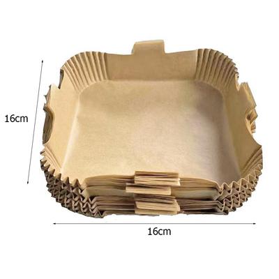 Air Fryer Disposable Paper Liner with Handle Oil-proof Paper Non-stick Mat Microwave Oven Kitchen Accessories