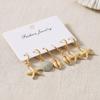 Bohemian Seestern Creolen Set Gold Strand Schmuck Für Frauen Sommerurlaub Zubehör