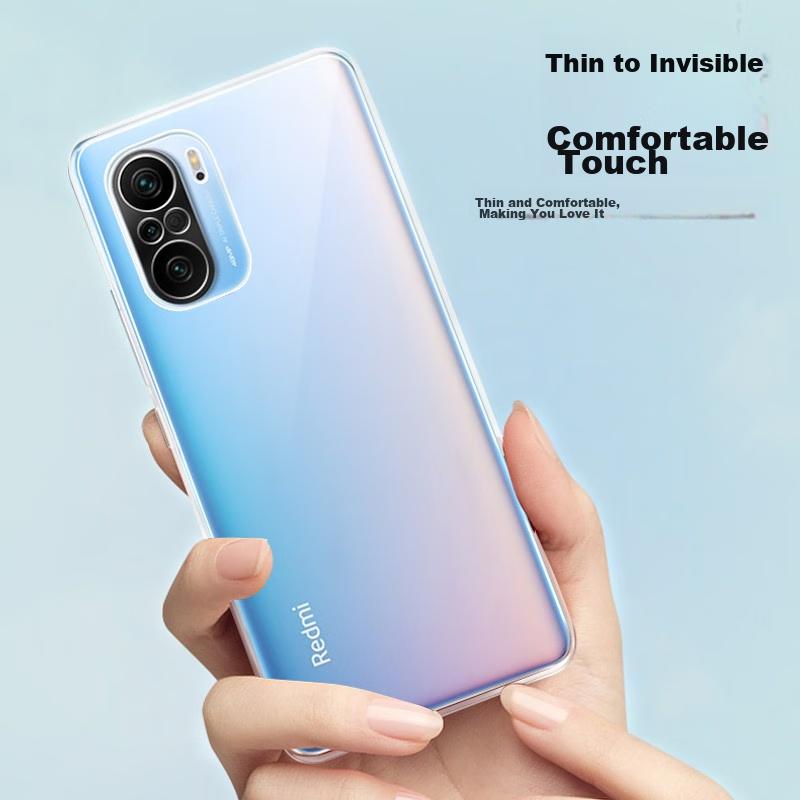Redmi K40 Phone Case, Redmi K40Pro Case Universal, Full Lens Protection Fully Transparent Case, Air Cushion Ultra-Thin TPU Soft Case Anti-Fingerprint