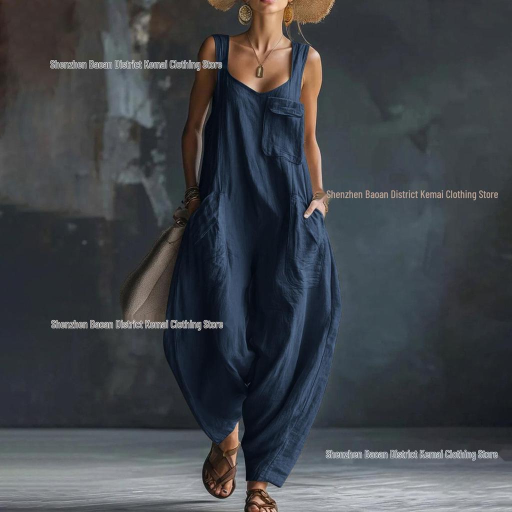 2026 Sommer Locker Lässig Träger Jumpsuit: Bequem und stilvoll für europäische und amerikanische Trends