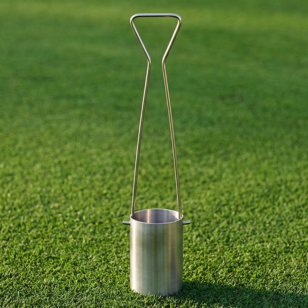 Hole Cup Picker Stainless Steel Double Hook Tool for Removing 27mm Putting Green Cups Course Maintenance