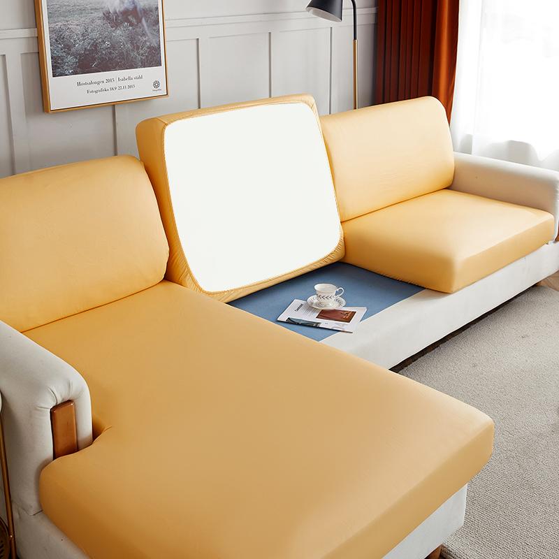 Waterproof Pu Elastic Sofa Seat Covers Loveseat Sofa Furniture Protector Slip Cover For Settee Seater Replacement Living Room
