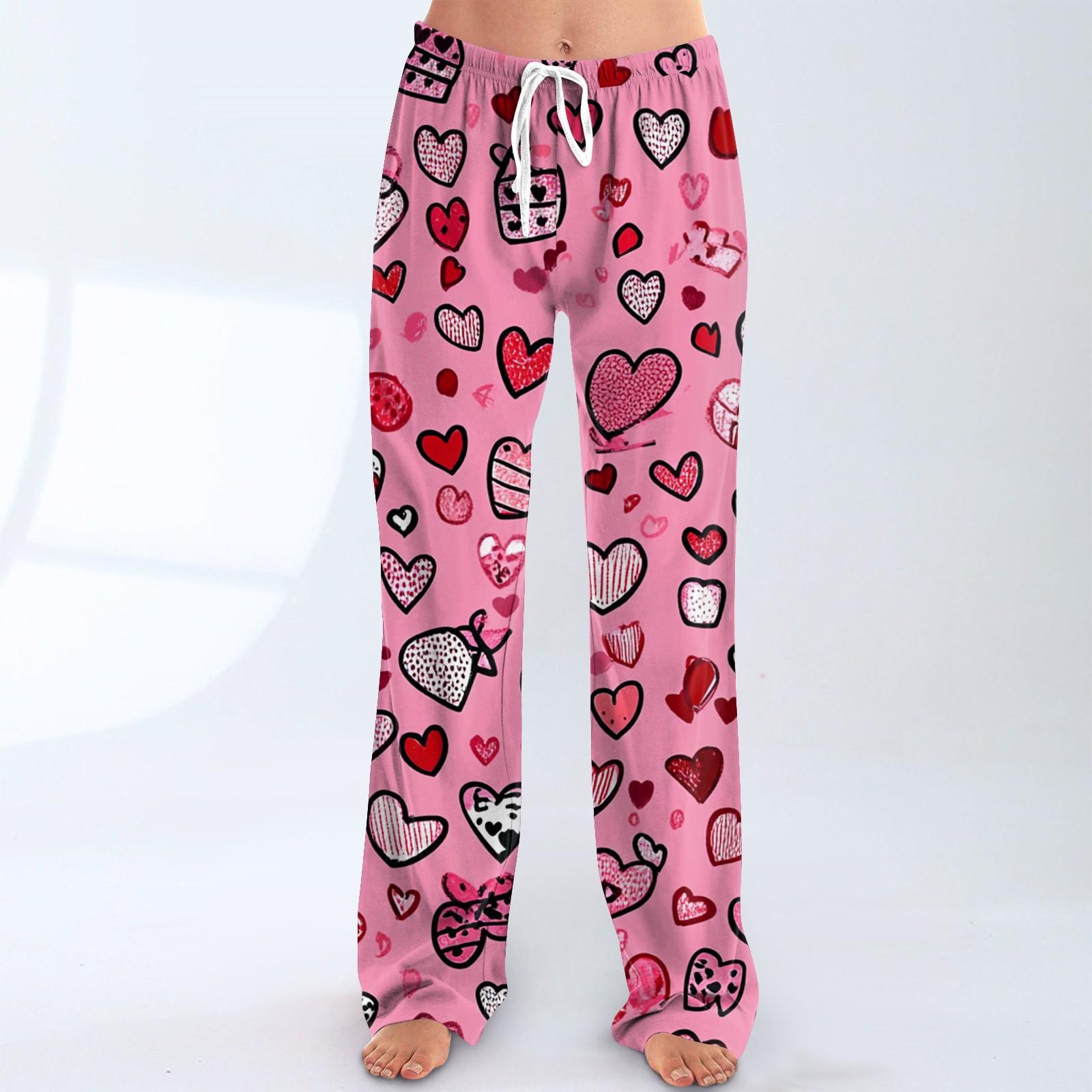 

Женские пижамные штаны, одежда для сна, повседневные брюки с эластичной резинкой на талии, удобные прямые свободные брюки для йоги XL