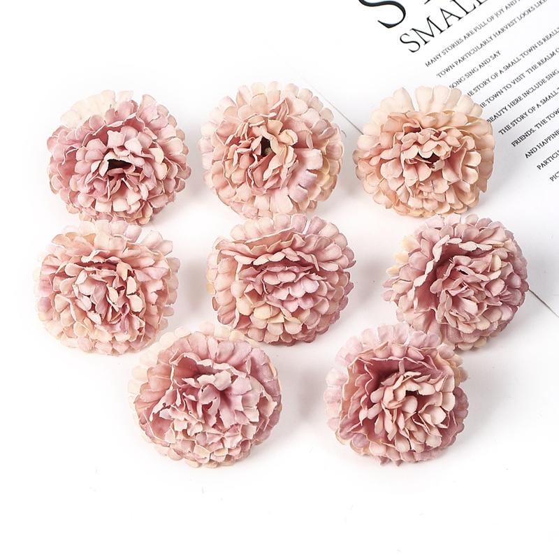 

10/20Pcs Artificial Hydrangea Flowers 3cm Silk Fake Flower For Home Decor Garden DIY Bride Wedding Decoration Wreath Accessories 10Pcs
