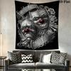 Laughing Crying Clown Face Pattern Home Decor Tapestry, Wall Hanging, Decorative RV Wall Cloth.ZGT0914290