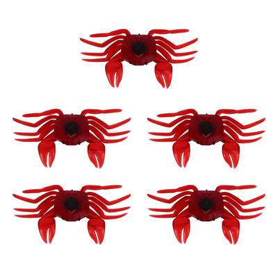 5PCS Simulated Crab Bait Soft Silicone Portable Reusable Artificial Fishing Lure for Angling
