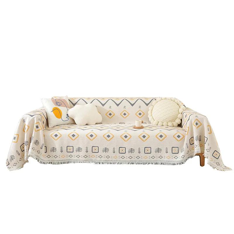 Nordic Ins Wind Sofa Cushion Sofa Cover Cloth Summer Household All-inclusive Universal Blanket