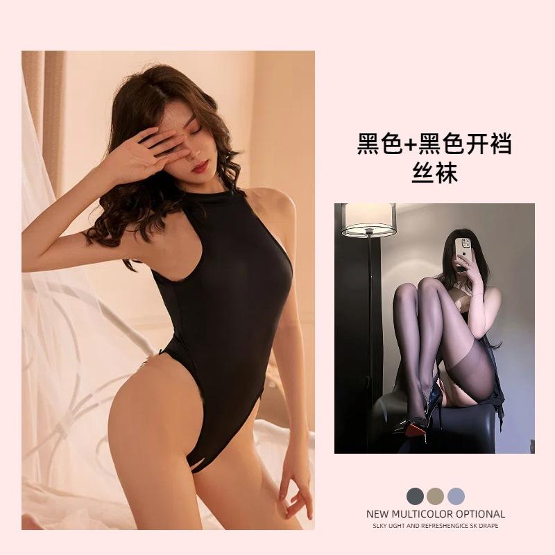 Sex Lingerie Sexy Passion Onesie Free Hot Open Crotch Uniform Temptation Tight Swimsuit Dead Tank Water Pure Desire