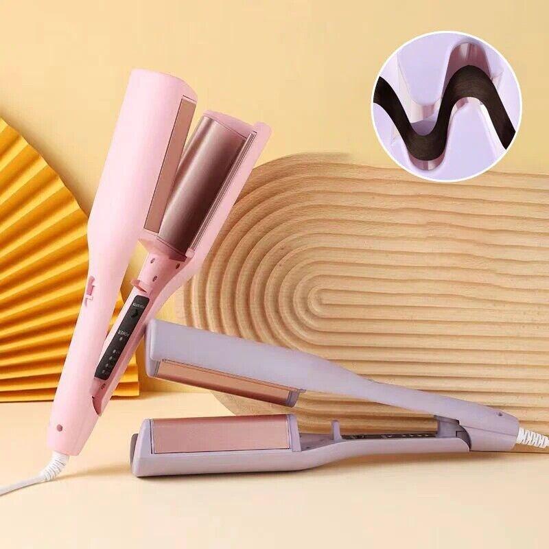 French Egg Roll Curling Iron Water Ripple V-Shaped Ionic Hair Curling Iron