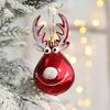 2PCS Elch Weihnachten Kugeln Ornamente Weihnachten Baum Hängen Flitter Anhänger Weihnachten Dekorationen für Zuhause Neue Jahr Party Navidad