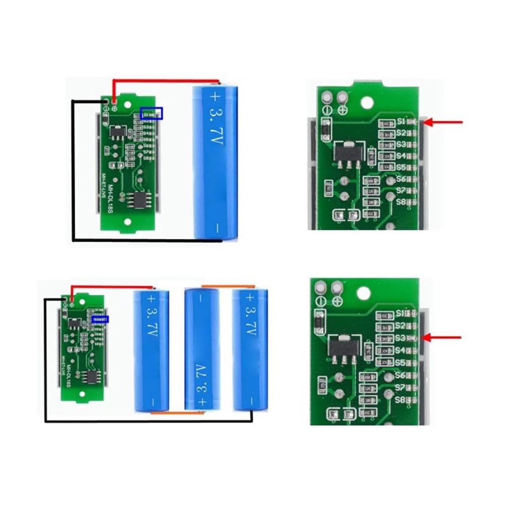 8S Anzeigemodul Batteriekapazität Blaues Ladeanzeigemodul