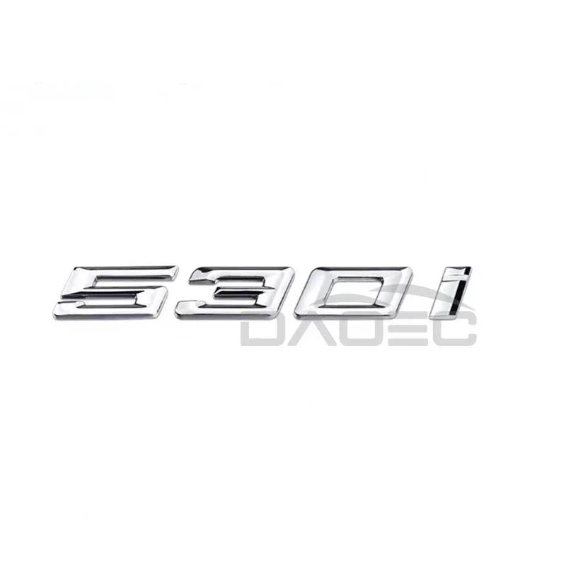 Insignia Emblema Calcomanía Pegatina Letras 3D ABS para Maletero de Coche Para BMW Serie 5 520i 525i 528i 530i 535i 540i E39 E60 E61 F10 F11 G30 tv2