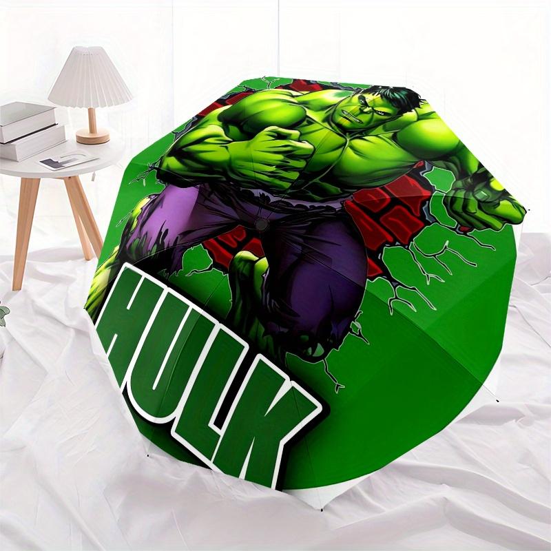 

Disney Hulk,Strength,Power Manual Opening and Closing Umbrella, 8-Rib Reinforced Folding Design, Lightweight