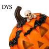 Halloween Table Centerpieces Pumpkin Ghost Bat Skull Figurine, Cute Resin Retro Dark Home Accents Tabletop Ornaments for Party Shelf Mantels