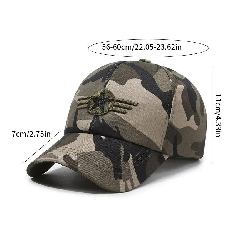Spring Summer Sun Protection Camouflage Baseball Cap Unisex Fashion Outdoor Running Hiking Sports Casual Sunscreen Hat