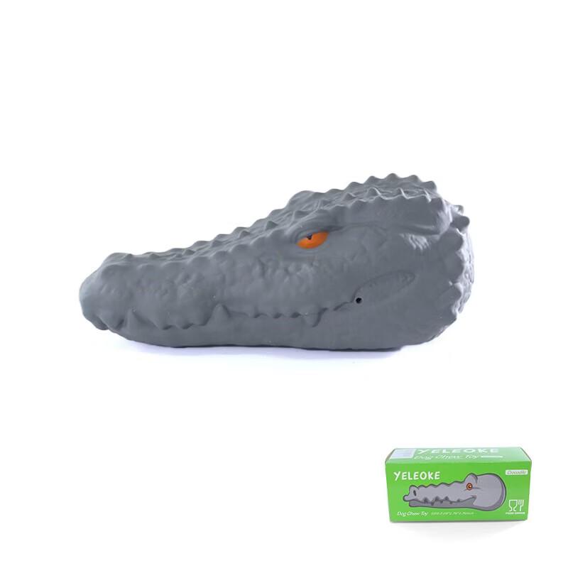 Pet Squeaky Crocodile Head Teething Toy