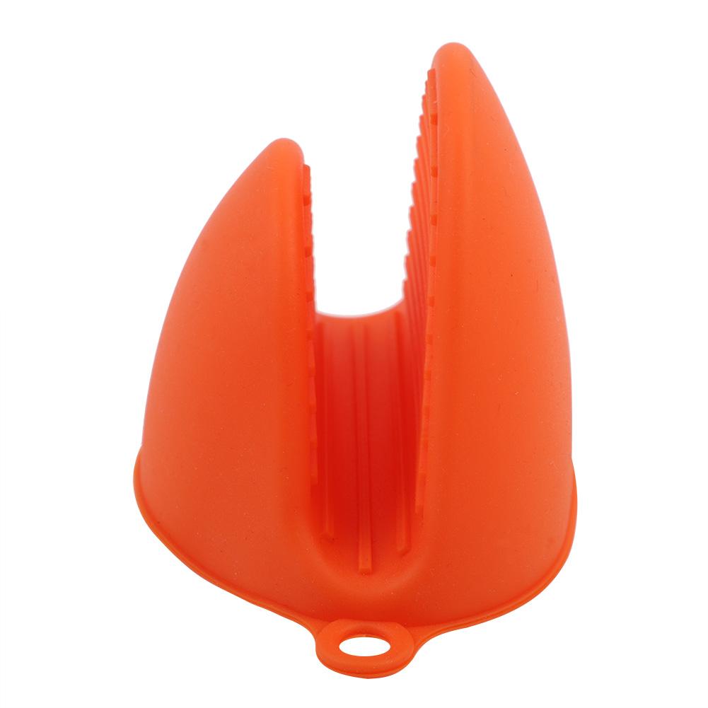 1PCS Heat Resistant Anti Slip Cooking Glove Microwave Oven Kitchen Baking Tool Orange