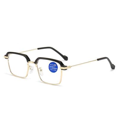 Lunettes de Lecture Métal Photochromiques HD Anti-Lumière Bleue pour Homme - Design Tendance et Classique