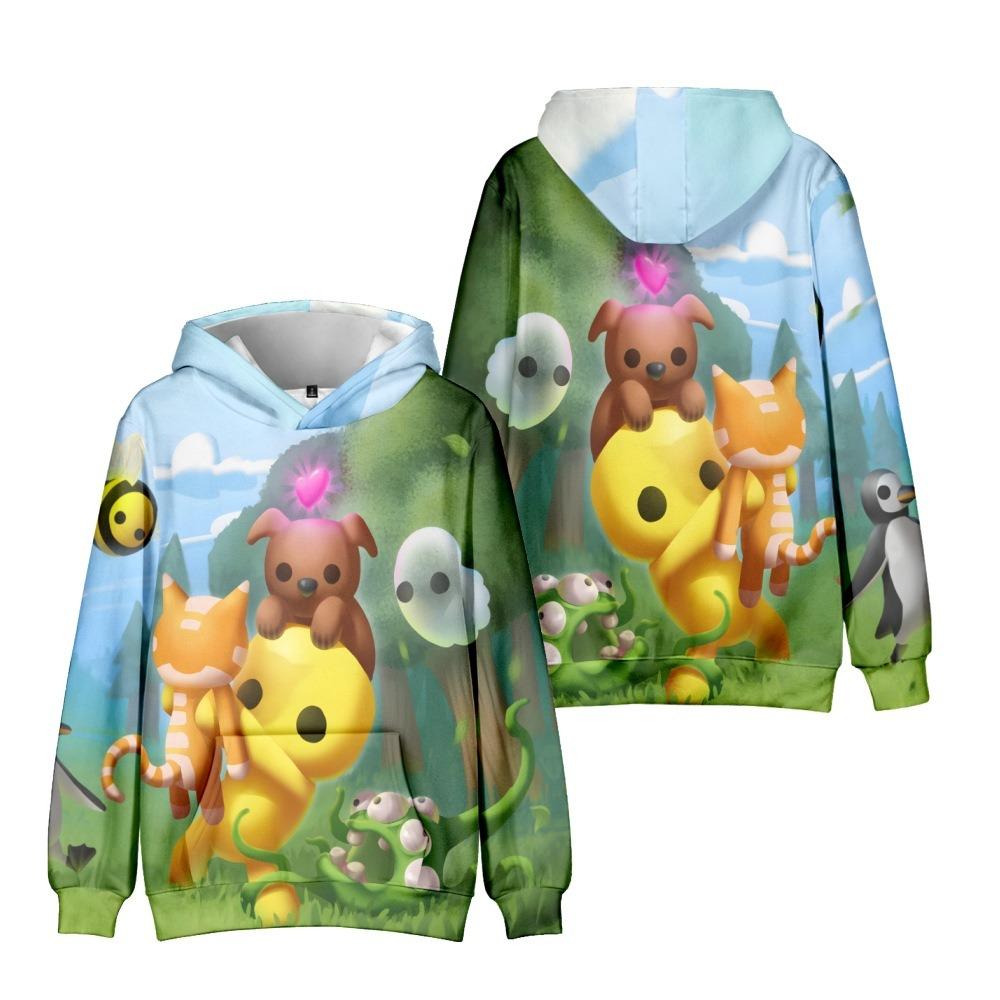 21 Kolorów Jesienna Moda Wobbly Life Kreskówkowy Nadruk Bluzy Casual Długi Rękaw Unisex Pulowery Streetwear Śmieszne Ubrania