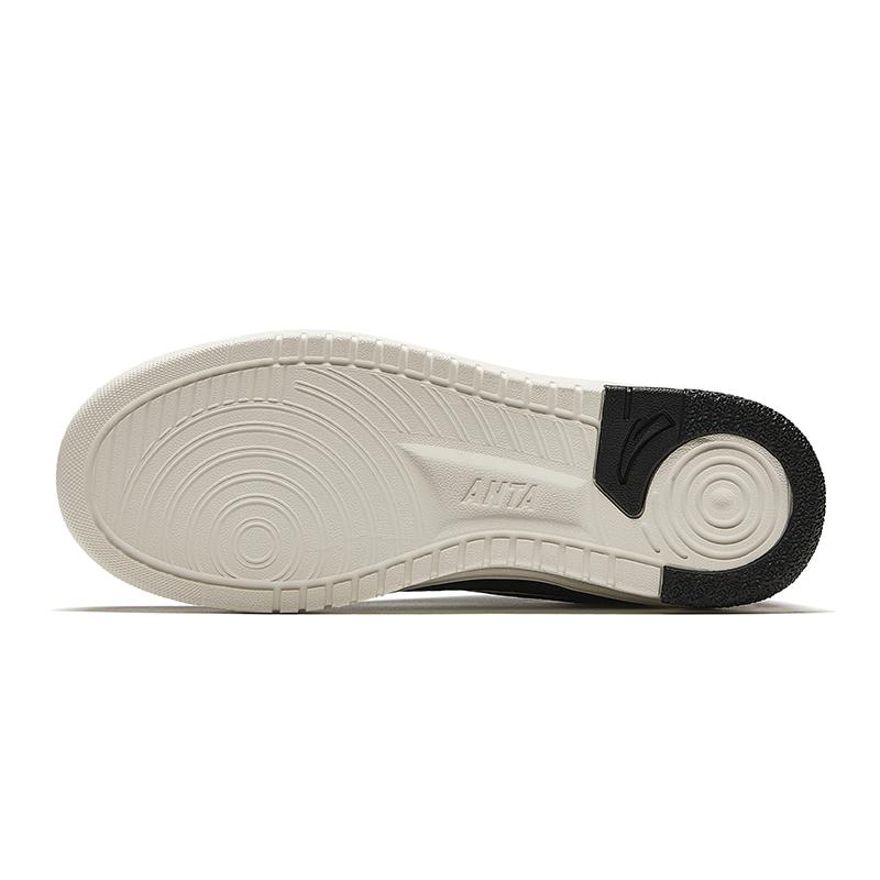 Anta Lightweight White Sneakers Height Increasing Lightweight Low-Top Skateboard Shoes Women's Black Sneakers 922438010-5