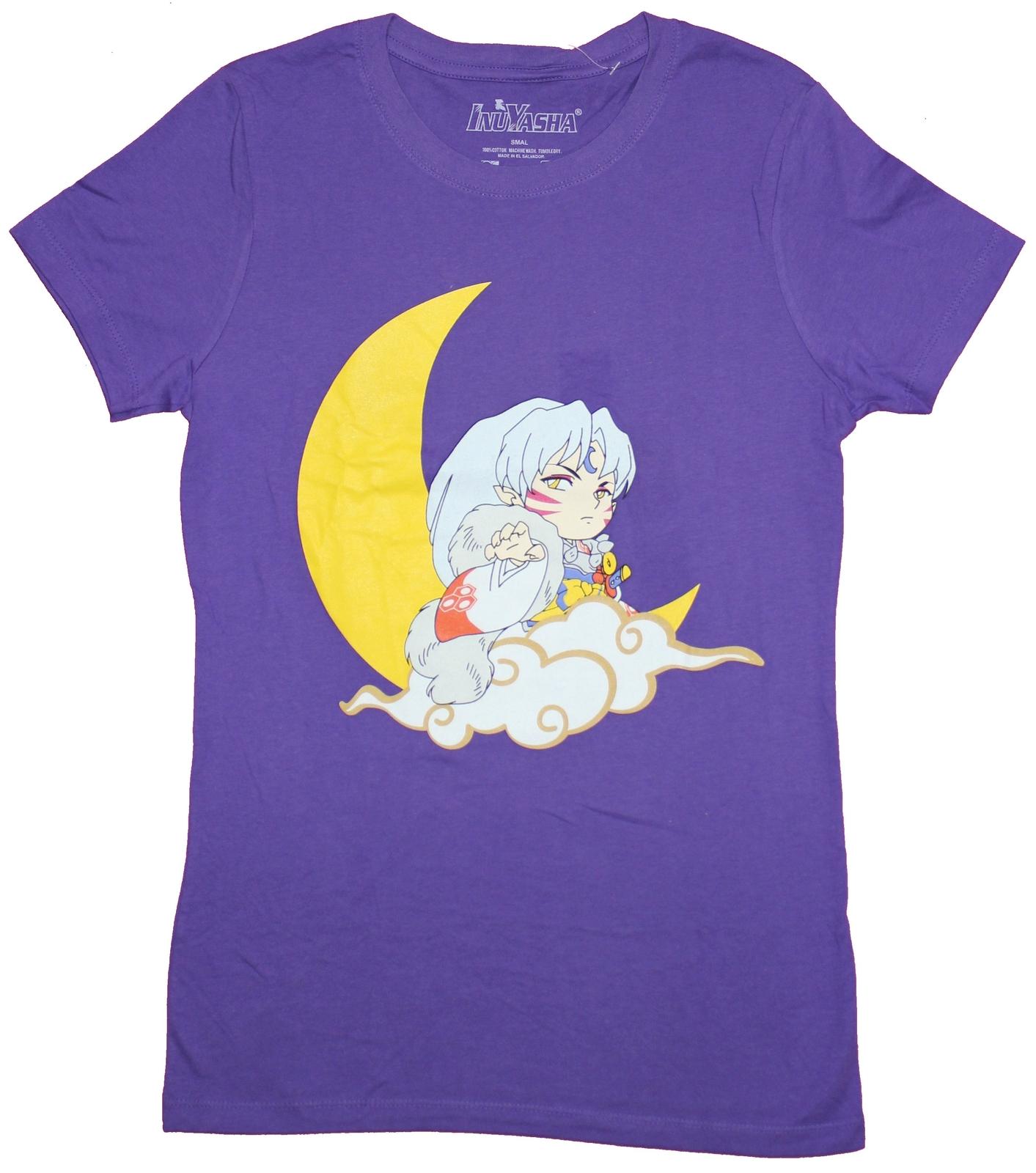 Inuyasha Girls Juniors T-Shirt - Sesshomaru Crescent Moon Chibi Image XXXXL