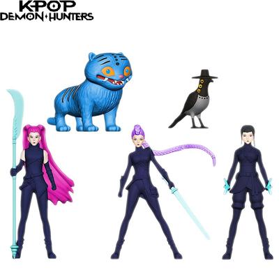5-teiliges Set Kpop Demon Hunters Actionfiguren: Derpys Tiger, Rumi, Mira, Zoey, Sussy – Figuren, Puppen, Geschenk für Fans, Dekoration