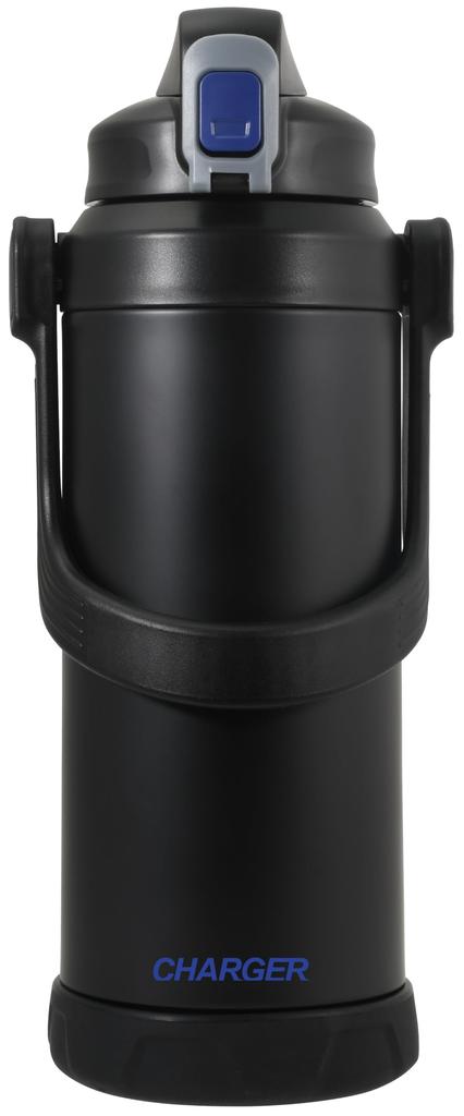 Pearl Metal Water Bottle Jug Sports Jug Sports Bottle 2200ml Blue x Black Fast Charger 2.2L HC-778