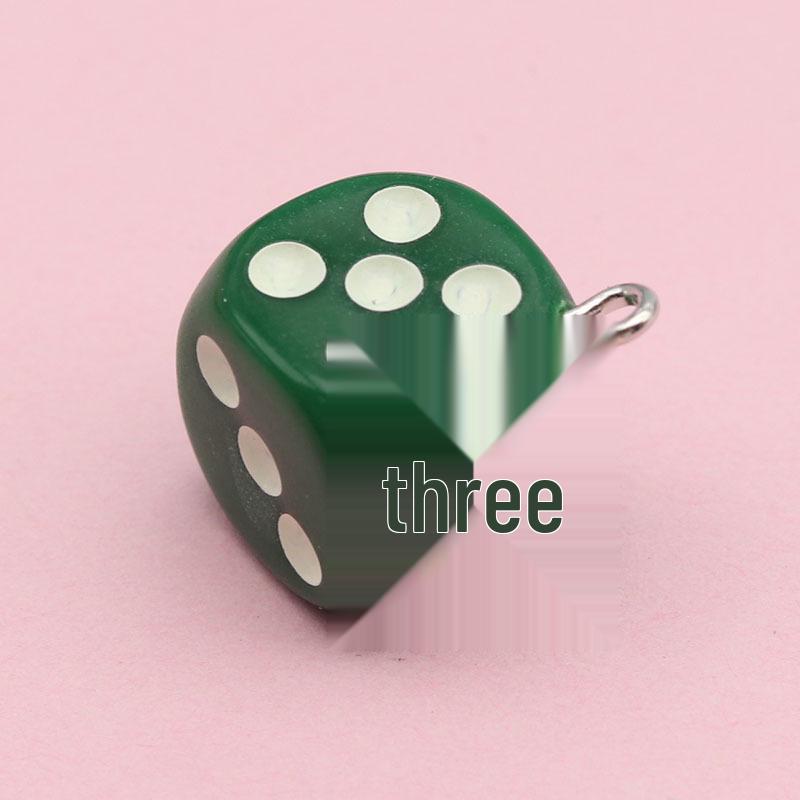 14mm Colorful Acrylic Dice Shaker Pendant Charm for DIY Jewelry