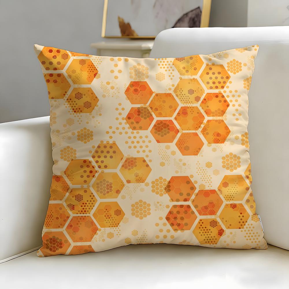 Floral Texture Cushion Cover Soft EasyWash Pillow Case Versatile for Couch Bed Travel and Office
