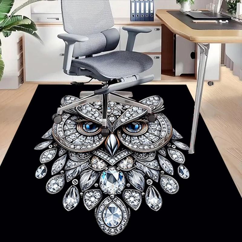 1PC Diamond Owl Extra Large Non Slip Floor carpet, Office, family, bedroom Large Area Rug Indoor Rugs, Vibrant Colors