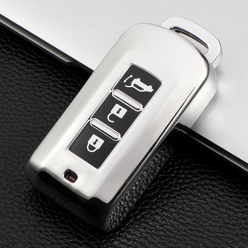 Mitsubishi Key Cover: Fits Outlander, Eclipse Cross, RVR, ASX, Lancer, Pajero Sport Key Shell.