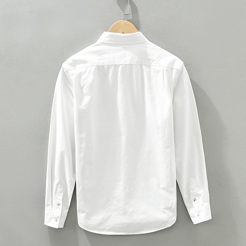 Korean Style Patchwork Shirt Korean Style Men's Casual Shirt Youth Loose Top Spring/Autumn 100 Cotton Men Clothing