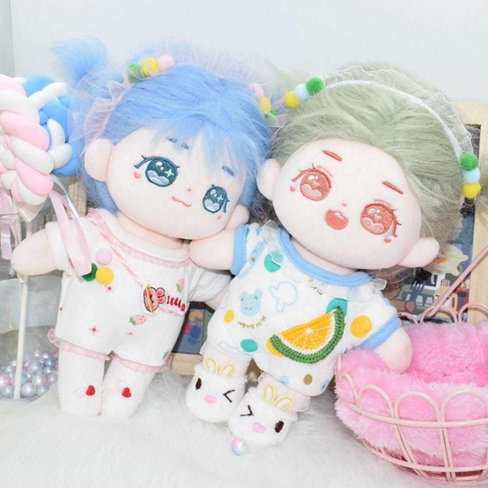 

Mini Doll Sleep Clothes with Headband Crawling Suit 10/20cm Cotton Doll/Cotton Stuffed Dolls